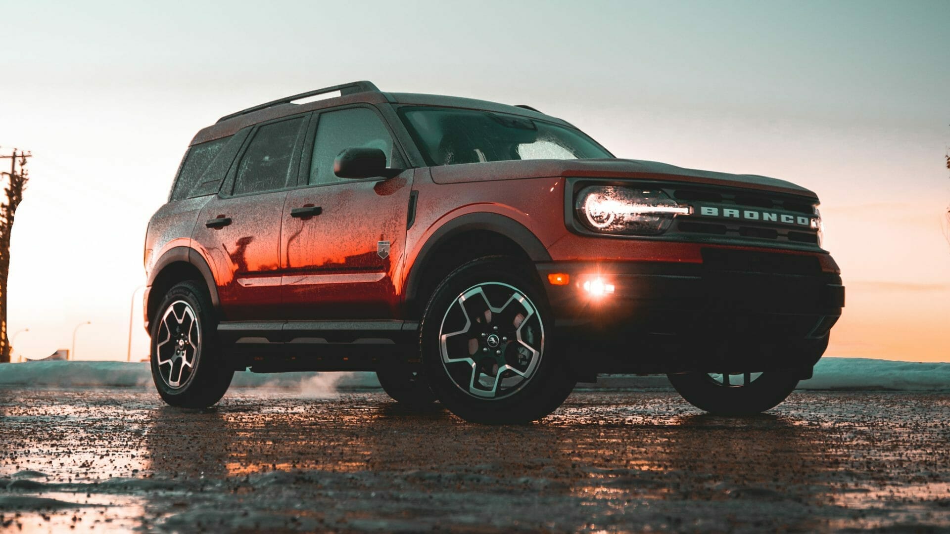 Red Ford Bronco Sport