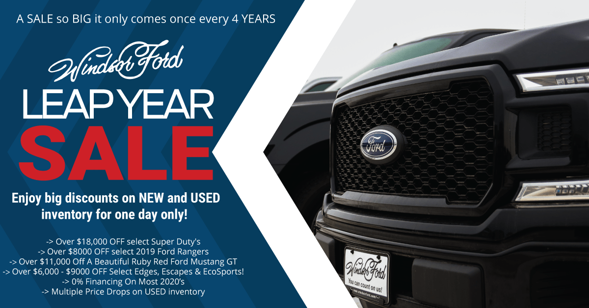 Windsor Ford Leap Year Sale