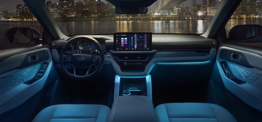 2025 Ford Explorer Infotainment System From the back seat