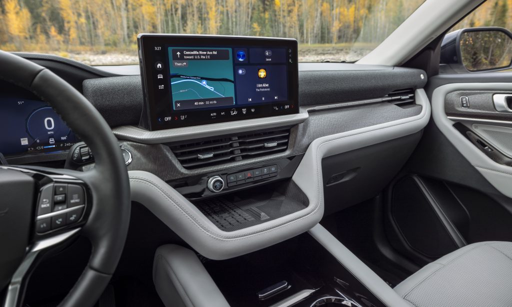 Touch Screen of the 2025 Ford Explorer Infotainment System