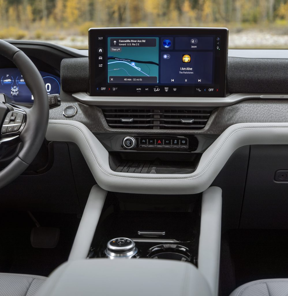 Close Up of the 2025 Ford Explorer Infotainment System