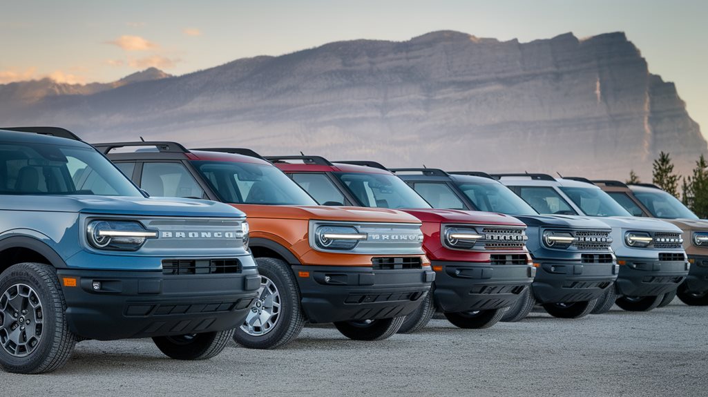 Bronco Sport colours for 2025